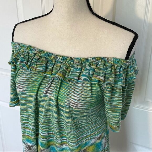 Banana Republic Ruffle Neck Short Sleeve Top, S - Picture 7 of 12